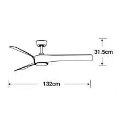 Lucci air 213358 - LED Stmievateľný stropný ventilátor LINE 1xGX53/12W/230V čierna + diaľkové ovládanie