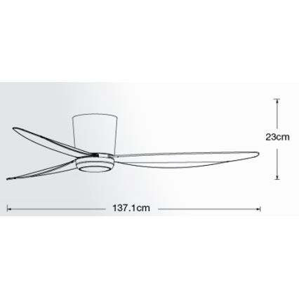 Lucci air 21610749 - LED Stmievateľný stropný ventilátor ARRAY 1xGX53/12W/230V čierna + diaľkové ovládanie