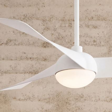 Lucci Air 21617049 - LED stmievateľný stropný ventilátor OSPREY 1xGX53/12W/230V pr. 132 cm biela + diaľkové ovládanie