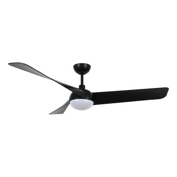 Lucci Air 21617149 - LED stmievateľný stropný ventilátor OSPREY 1xGX53/12W/230V pr. 132 cm čierny + diaľkové ovládanie
