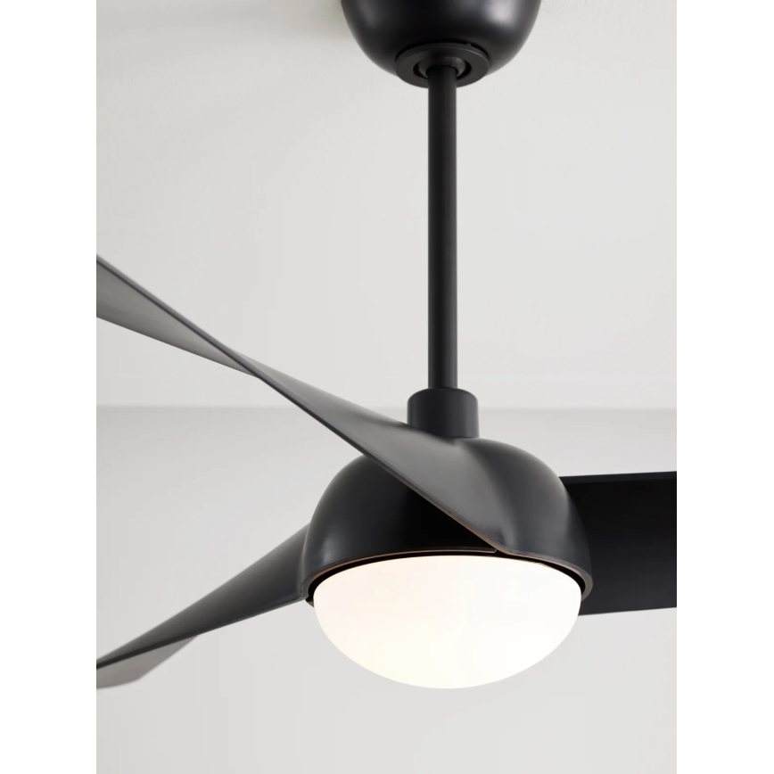 Lucci Air 21617149 - LED stmievateľný stropný ventilátor OSPREY 1xGX53/12W/230V pr. 132 cm čierny + diaľkové ovládanie