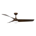 Lucci Air 21617249 - LED stmievateľný stropný ventilátor OSPREY 1xGX53/12W/230V priemer 132 cm bronz + diaľkové ovládanie