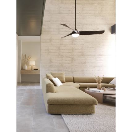 Lucci Air 21617249 - LED stmievateľný stropný ventilátor OSPREY 1xGX53/12W/230V priemer 132 cm bronz + diaľkové ovládanie