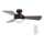 Lucci Air 512311 - Stropný ventilátor AIRLIE HUGGER 2xE27/15W/230V drevo/hnedá pr. 91 cm + diaľkové ovládanie