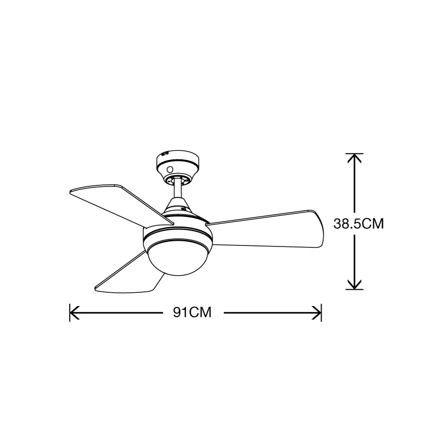 Lucci Air 512311 - Stropný ventilátor AIRLIE HUGGER 2xE27/15W/230V drevo/hnedá + diaľkové ovládanie