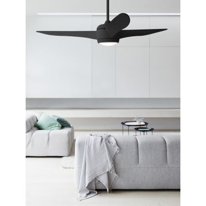 Lucci air 512910 - LED Stropný ventilátor AIRFUSION NORDIC LED/20W/230V čierna + diaľkové ovládanie