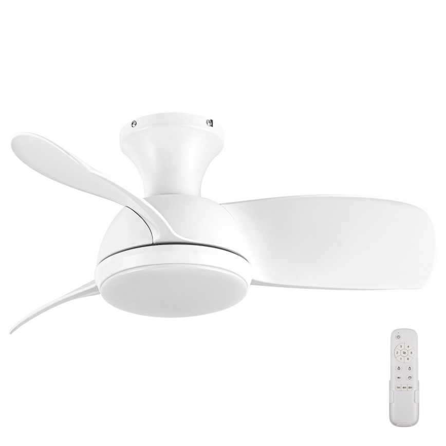 Lucci air 513071 - LED Stmievateľný stropný ventilátor SYROS LED/18W/230V 3000/4000/6000K biela + diaľkové ovládanie