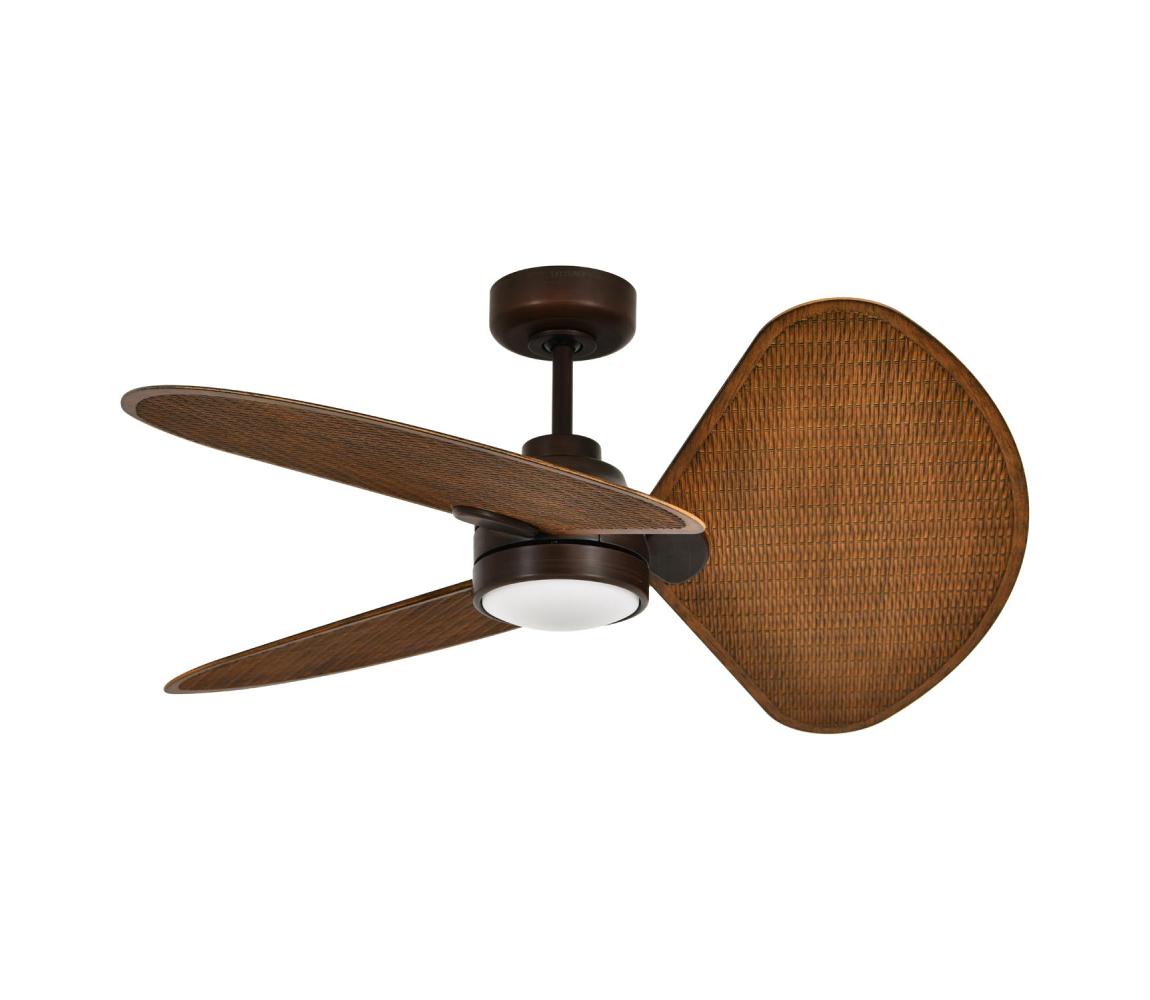 Lucci Air 51325649-LED stmievateľný látor SABLE 1xGX53/12W/230V CCT pr. 91,5 cm hnedý + diaľkové ovládanie 51325649