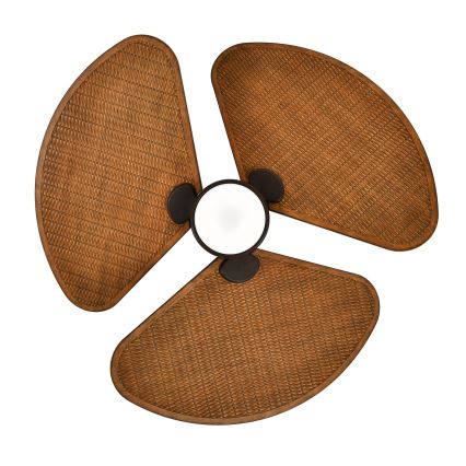 Lucci Air 51325649 - LED stmievateľný stropný ventilátor SABLE 1xGX53/12W/230V 3000/4000/5000K priemer 91,5 cm hnedá + diaľkové ovládanie