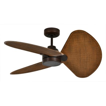 Lucci Air 51325649 - LED stmievateľný stropný ventilátor SABLE 1xGX53/12W/230V 3000/4000/5000K priemer 91,5 cm hnedá + diaľkové ovládanie