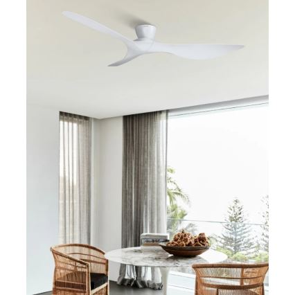Lucci Air 514030 - Stropný ventilátor KOTARA pr. 137 cm biely + diaľkové ovládanie