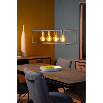 Lucide 00424/04/30 - Luster na lanku RUBEN 4xE27/40W/230V