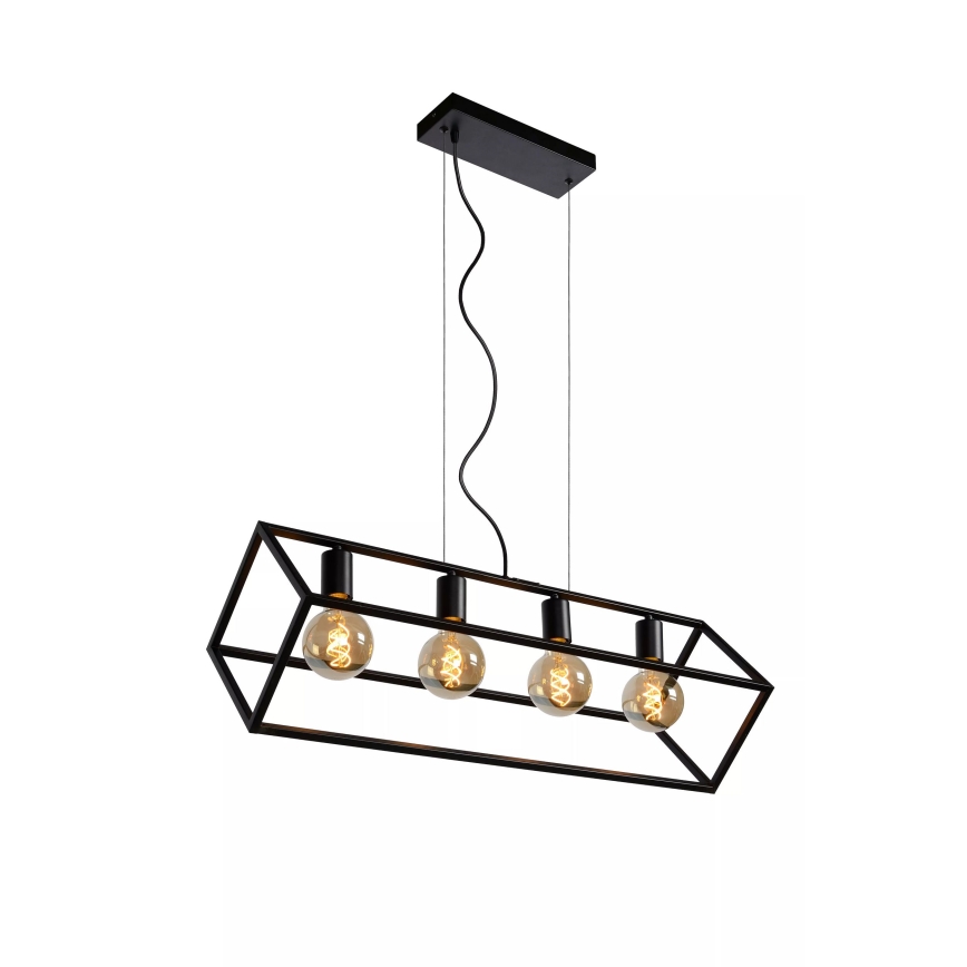 Lucide 00425/04/30 - Luster na lanku FABIAN 4xE27/40W/230V