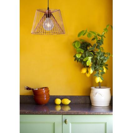 Lucide 02401/28/17 - Závesné svietidlo VINTI 1xE27/60W/230V medené