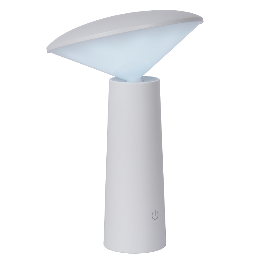 Lucide 02807/04/31 - LED Stmievateľná dotyková vonkajšia lampa JIVE LED/3W/3,7V USB 3000/4750/6500K IP44 1200 mAh biela