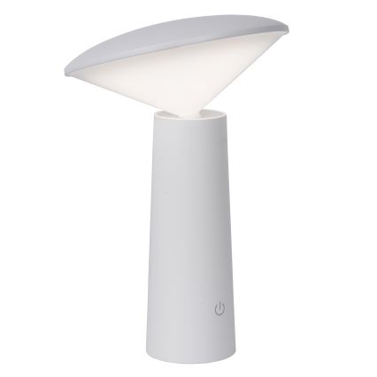 Lucide 02807/04/31 - LED Stmievateľná dotyková vonkajšia lampa JIVE LED/3W/3,7V USB 3000/4750/6500K IP44 1200 mAh biela
