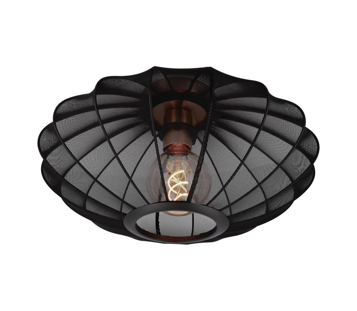 Lucide Lucide 03147/40/30 - Stropné svietidlo CORINA 1xE27/40W/230V pr. 40 cm čierna