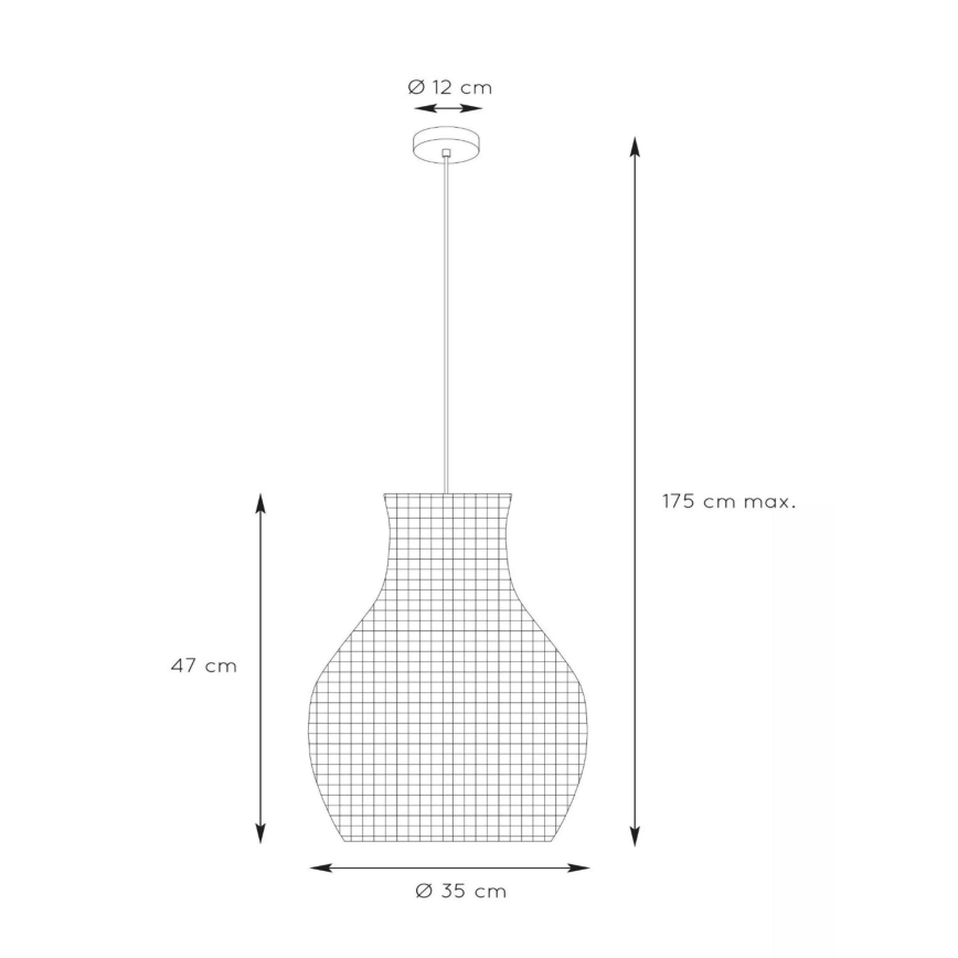 Lucide 03438/35/30 - Luster na lanku ALBAN 1xE27/40W/230V