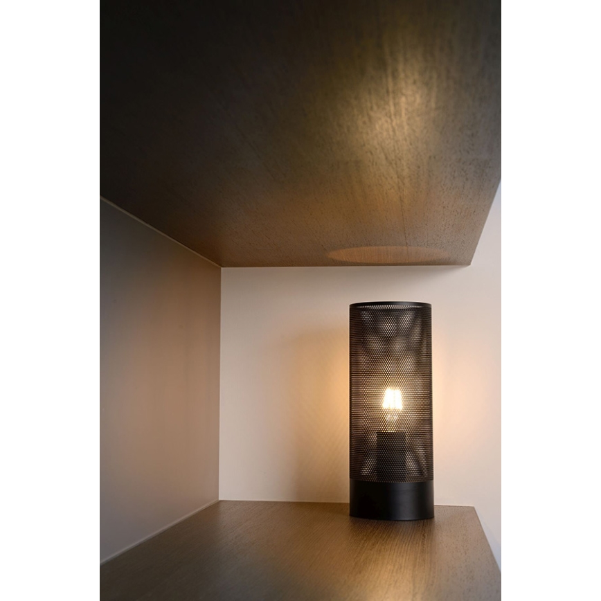 Lucide 03516/01/30 - Stolná lampa BELI 1xE27/60W/230V čierna