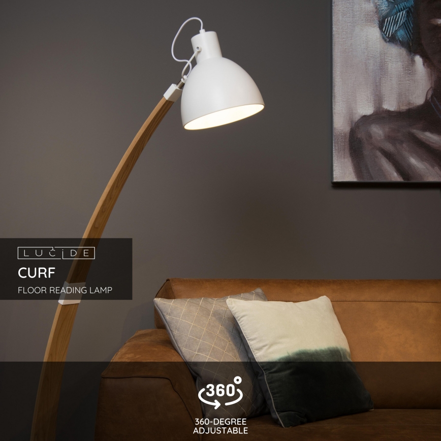 Lucide 03713/01/31 - Stojacia lampa CURF 1xE27/60W/230V