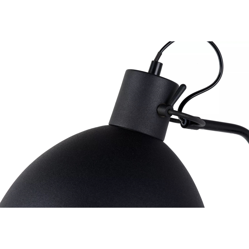 Lucide 03717/01/30 - Stojacia lampa SHADI 1xE27/60W/230V čierna