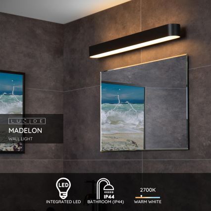 Lucide 04209/12/30 - Kúpeľňové nástenné svietidlo MADELON LED/9W/230V IP44