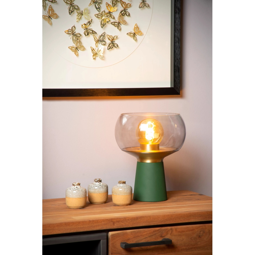 Lucide 05540/01/33 - Stolná lampa FARRIS 1xE27/25W/230V zelená
