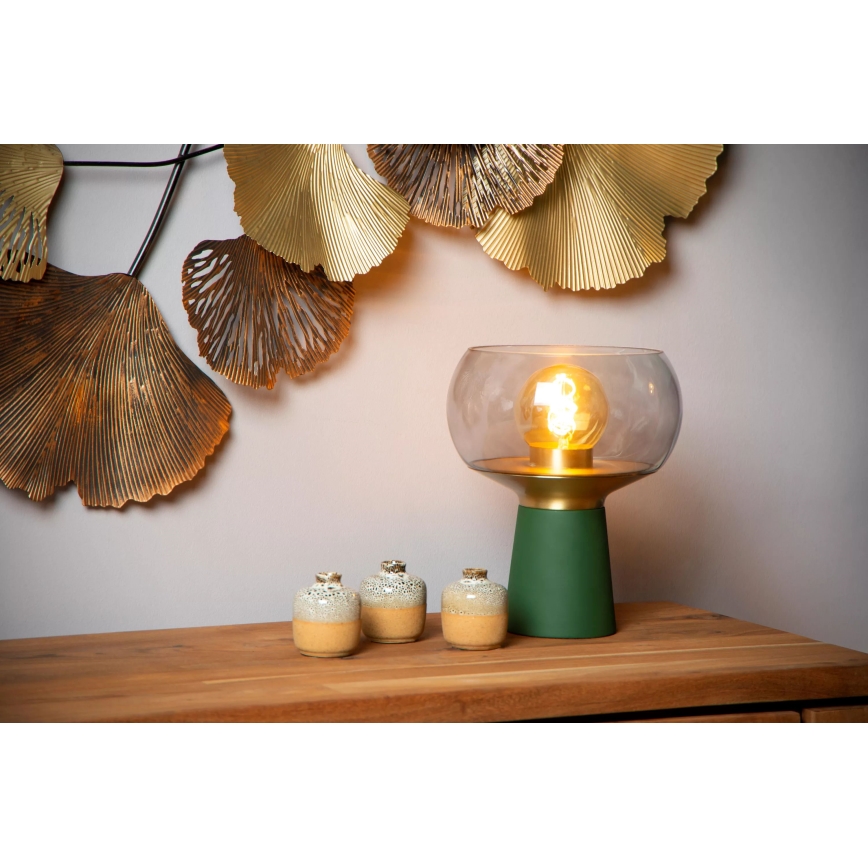 Lucide 05540/01/33 - Stolná lampa FARRIS 1xE27/25W/230V zelená