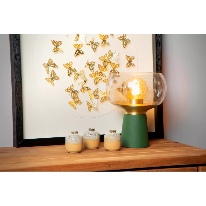 Lucide 05540/01/33 - Stolná lampa FARRIS 1xE27/25W/230V zelená