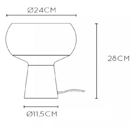 Lucide 05540/01/33 - Stolná lampa FARRIS 1xE27/25W/230V zelená