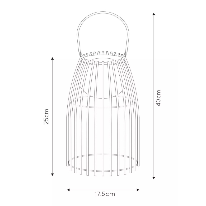 Lucide 06801/01/33 - LED Stmievateľná dotyková lampa FJARA LED/0,3W/3,7V USB IP44 680 mAh