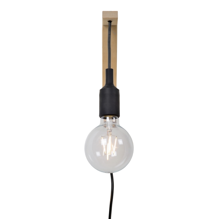 Lucide 08208/01/30 - Nástenné svietidlo FIX WALL 1xE27/60W/230V čierna