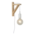 Lucide 08208/01/31 - Nástenné svietidlo FIX WALL 1xE27/60W/230V biela