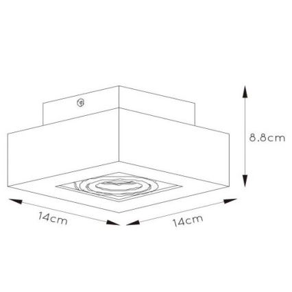 Lucide 09119/06/30 - LED Stmievateľné bodové svietidlo XIRAX 1xGU10/5W/230V