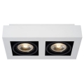 Lucide 09120/24/31 - LED Stmievateľné bodové svietidlo ZEFIX 2xGU10/12W/230V biela