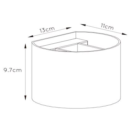 Lucide 09218/04/30 - LED Stmievateľné nástenné svietidlo XIO 1xG9/4W/230V čierne