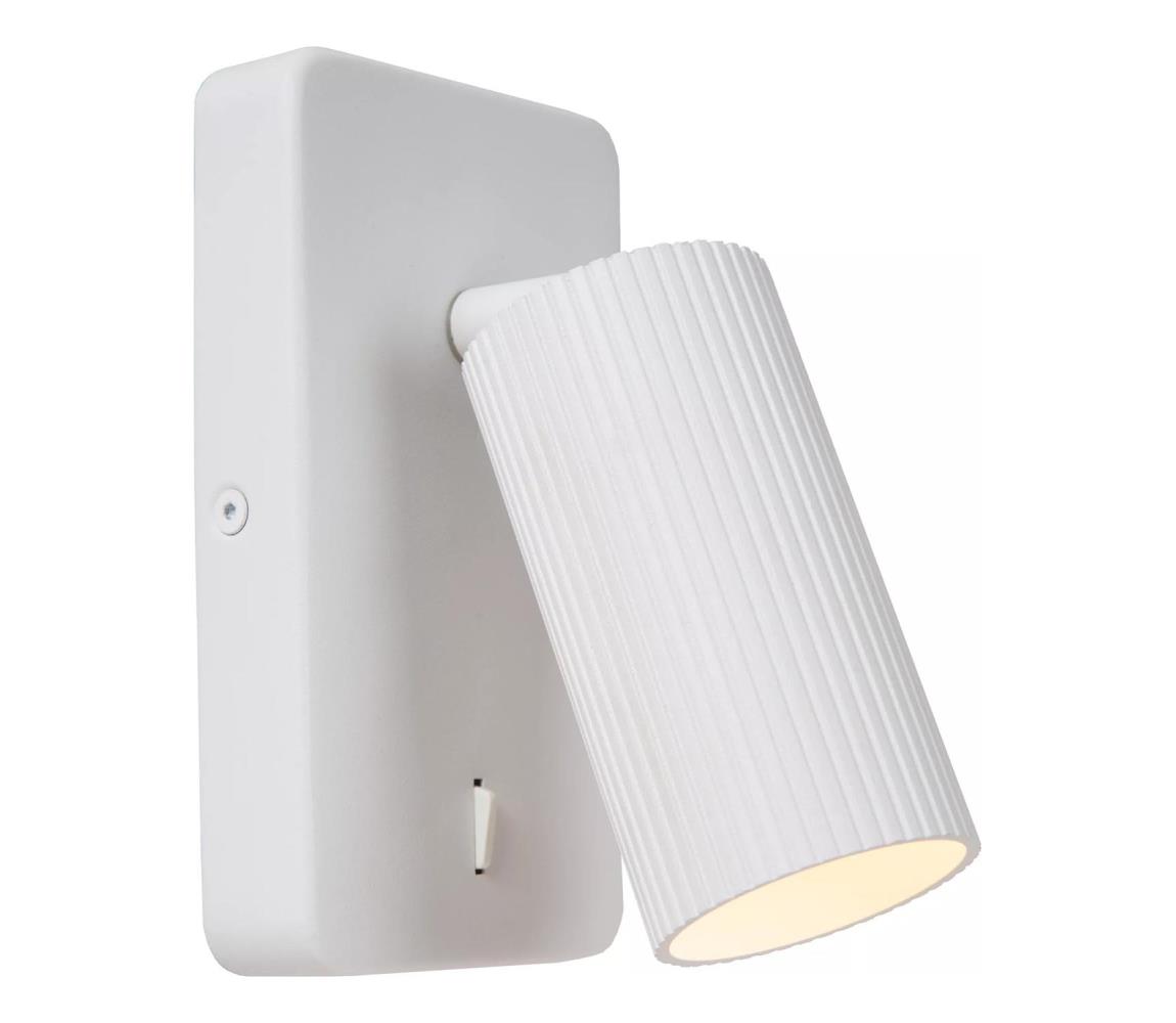 Lucide 09239/11/31 - Nástenné bodové svietidlo CLUBS 1xGU10/40W/230V biela 09239/11/31