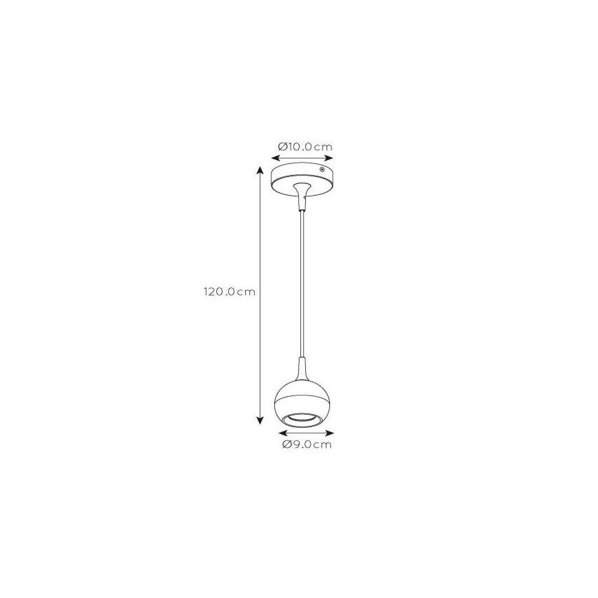Lucide 09434/01/31 - Luster na lanku FAVORI 1xGU10/5W/230V biela