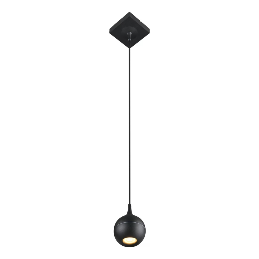 Lucide 09438/01/30 - Luster na lanku FAVORI 1xGU10/50W/230V IP44 čierna