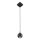 Lucide 09438/01/30 - Luster na lanku FAVORI 1xGU10/50W/230V IP44 čierna