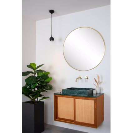 Lucide 09438/01/30 - Luster na lanku FAVORI 1xGU10/50W/230V IP44 čierna