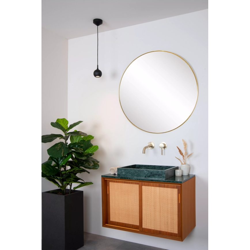 Lucide 09438/01/30 - Luster na lanku FAVORI 1xGU10/50W/230V IP44 čierna