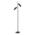 Lucide 09739/02/30 - Stojacia lampa CLUBS 2xGU10/40W/230V čierna