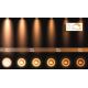 Lucide 09921/12/30 - LED Stmievateľné bodové svietidlo FEDLER 1xGU10/12W/230V 2200-3000K CRI95 čierna
