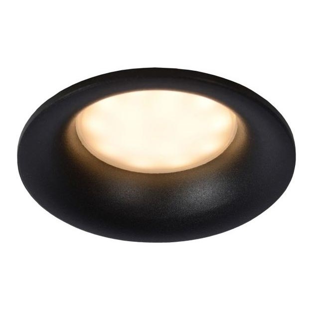 Lucide 09923/01/30 - Kúpeľňové podhľadové svietidlo ZIVA 1xGU10/50W/230V IP44 čierna