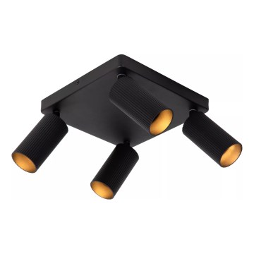 Lucide 09939/14/30 - Bodové svietidlo CLUBS 4xGU10/40W/230V čierne