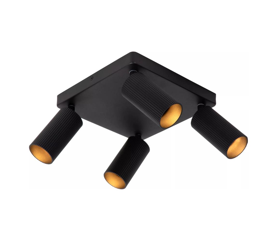 Lucide 09939/14/30 - Bodové svietidlo CLUBS 4xGU10/40W/230V čierne 09939/14/30