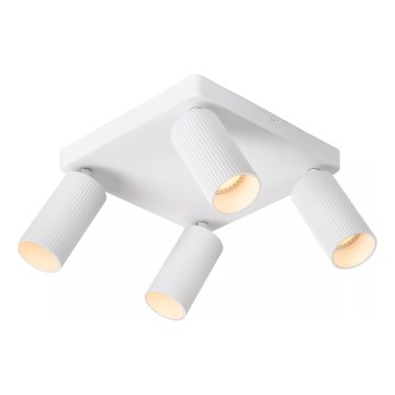 Lucide 09939/14/31 - Bodové svietidlo CLUBS 4xGU10/40W/230V biela
