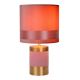 Lucide 10500/81/66 - Stolná lampa EXTRAVAGANZA FRIZZLE 1xE14/40W/230V ružová