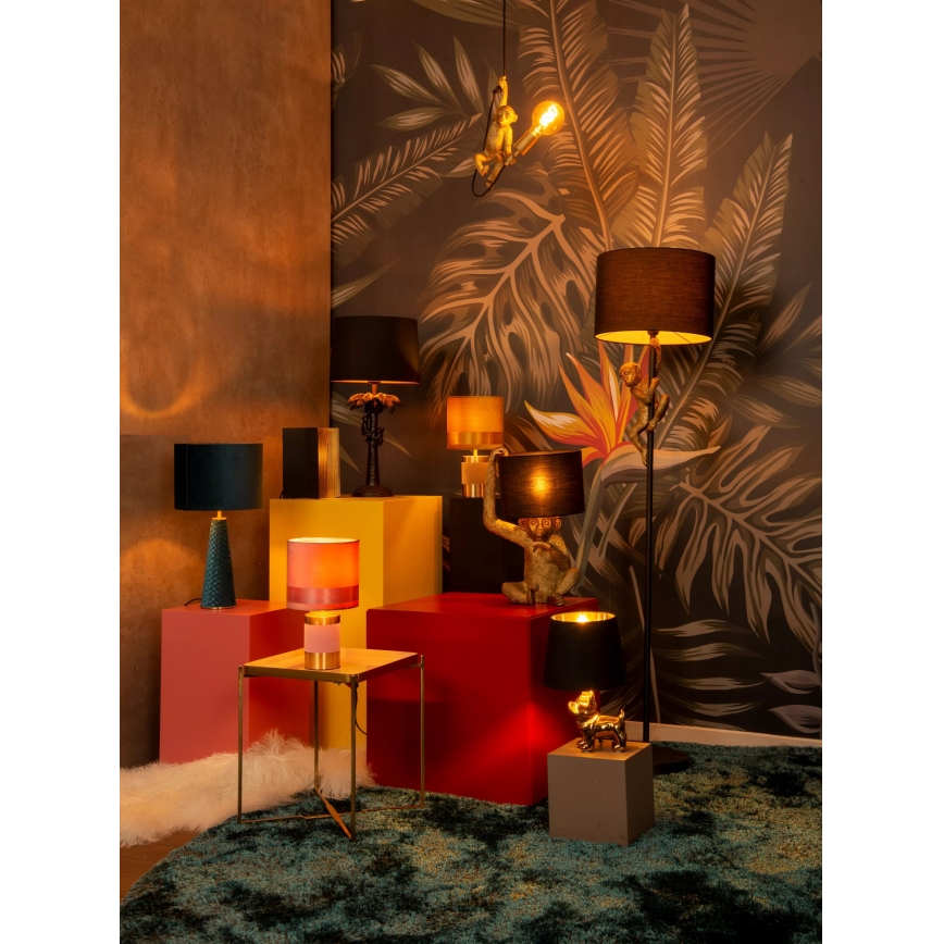 Lucide 10501/81/37 - Stolná lampa EXTRAVAGANZA VELVET 1xE27/60W/230V modrá
